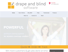 Tablet Screenshot of drapeandblindsoftware.com